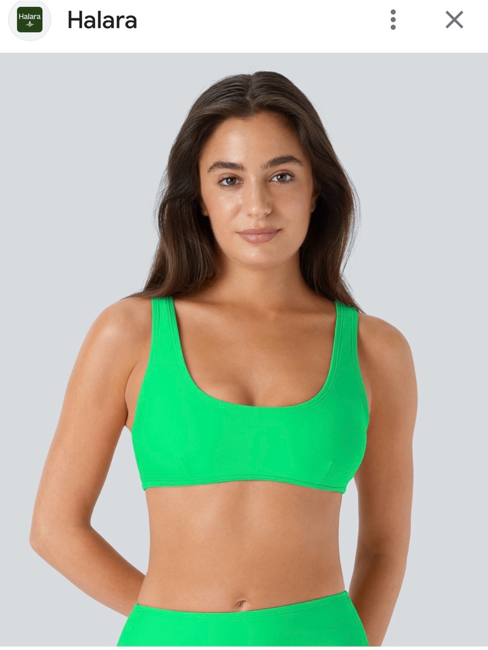 SOLD OUT ONLINE!! Halara U-Neck Bikini Top